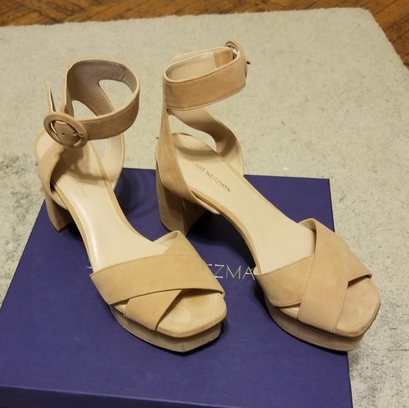 (Winter SALE!!) Stuart Weitzman Carmina Platform Sandal - Picture 3 of 8